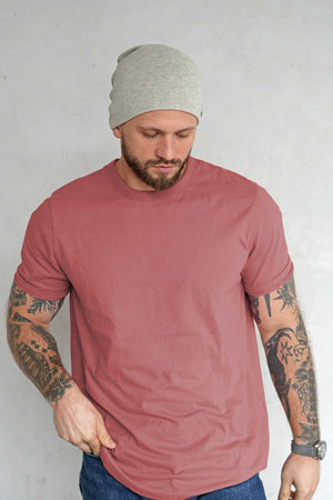 Gray Mens Breathable Beanie