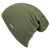 Womens Black Cotton slouchy beanie