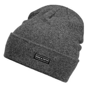 Grey Cashmere Beanie for Men