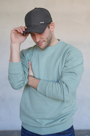 Grey Low profile baseball cap