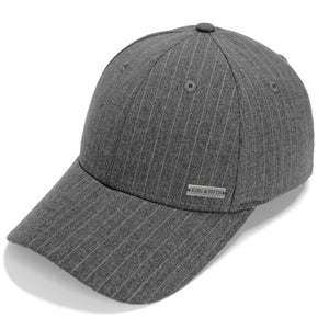 Grey Pinstripe Baseball Cap