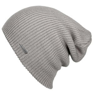 Grey Slouchy Beanie Hat Women