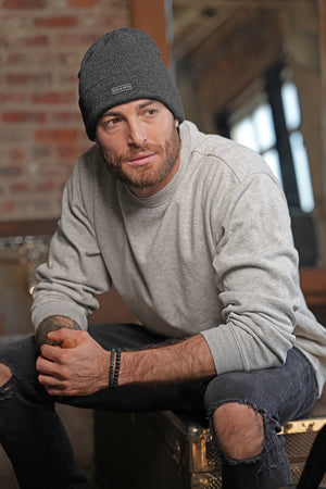 Grey Slouchy Beanie