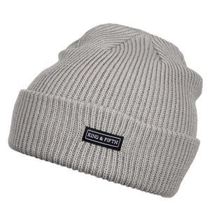 Grey Slouchy Beanie for Men