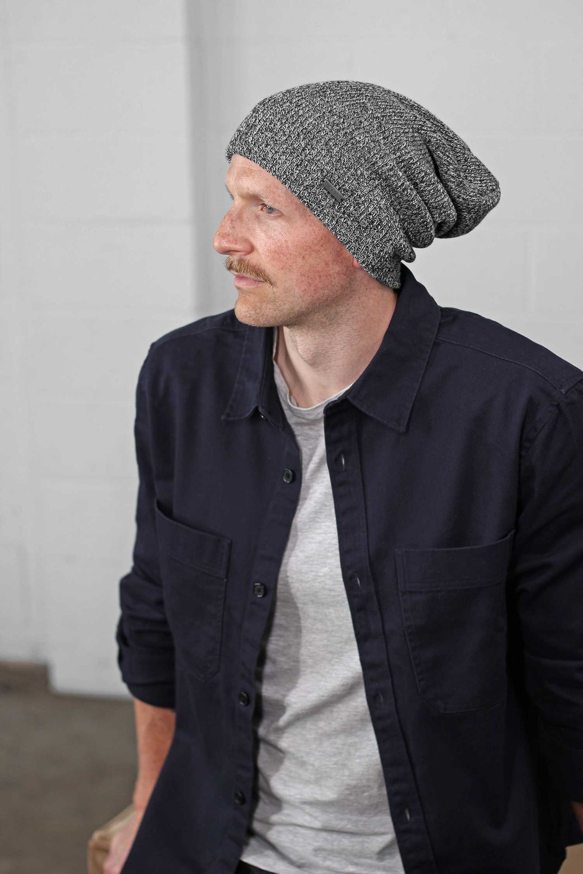 Mens Slouchy Beanie - The Forte XL