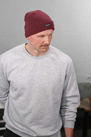 Mens 100% Cashmere Beanie - The David