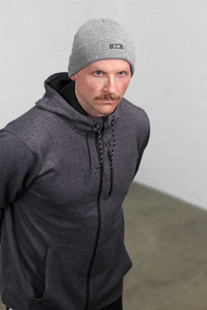 Grey Running Beanie