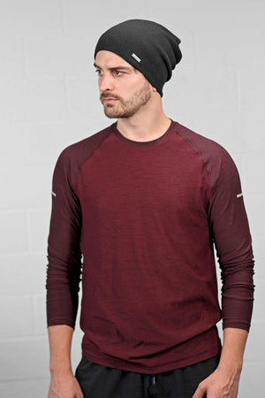 Black Running Beanie