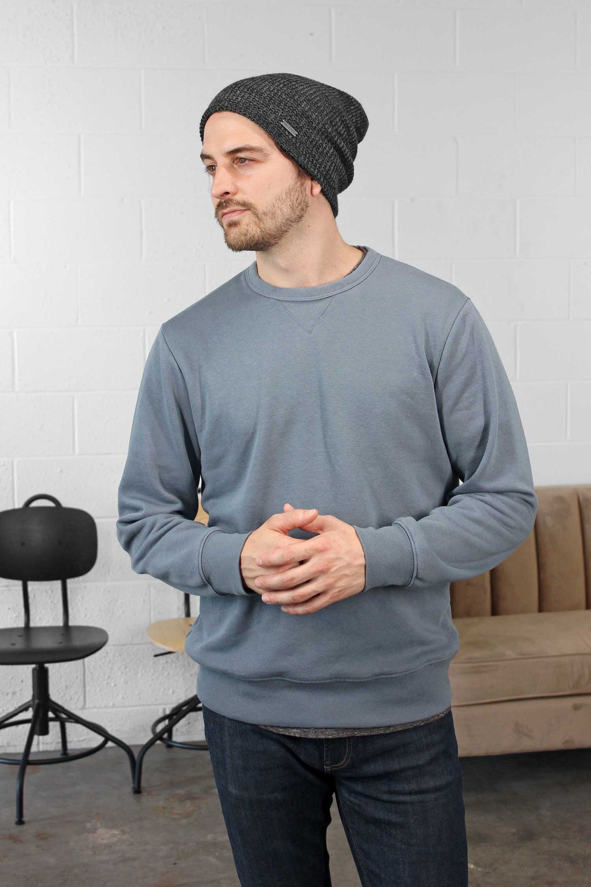 Mens Slouchy Beanie - The Forte