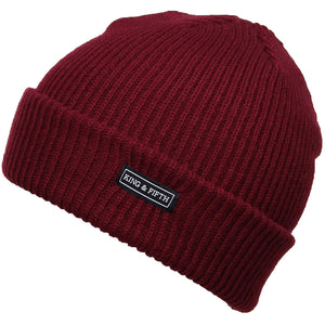 Mens Beanie Burgundy