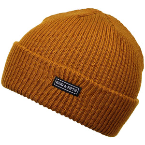 Mens Beanie Dark Yellow