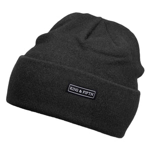 Mens Cashmere Beanie Black