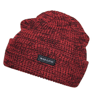 Mens Red Slouchy Beanie