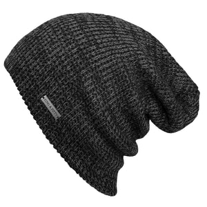 Mens Slouchy Beanie Black