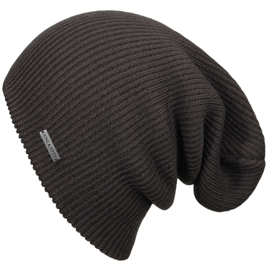 - Mens K&F - Mens Slouchy - Fifth The Hat and King Supply Extra Beanie Beanie Large Forte XL