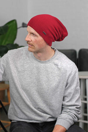 Red Oversized XL Beanie