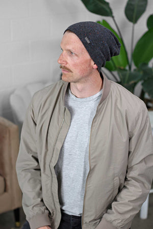 Slouchy Beanie Charcoal Grey