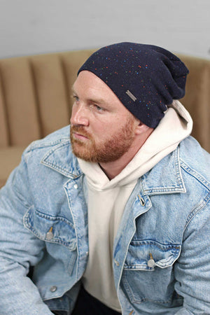 Slouchy Beanie Dark Blue