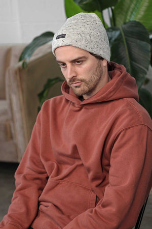 Slouchy Beanie Hat White