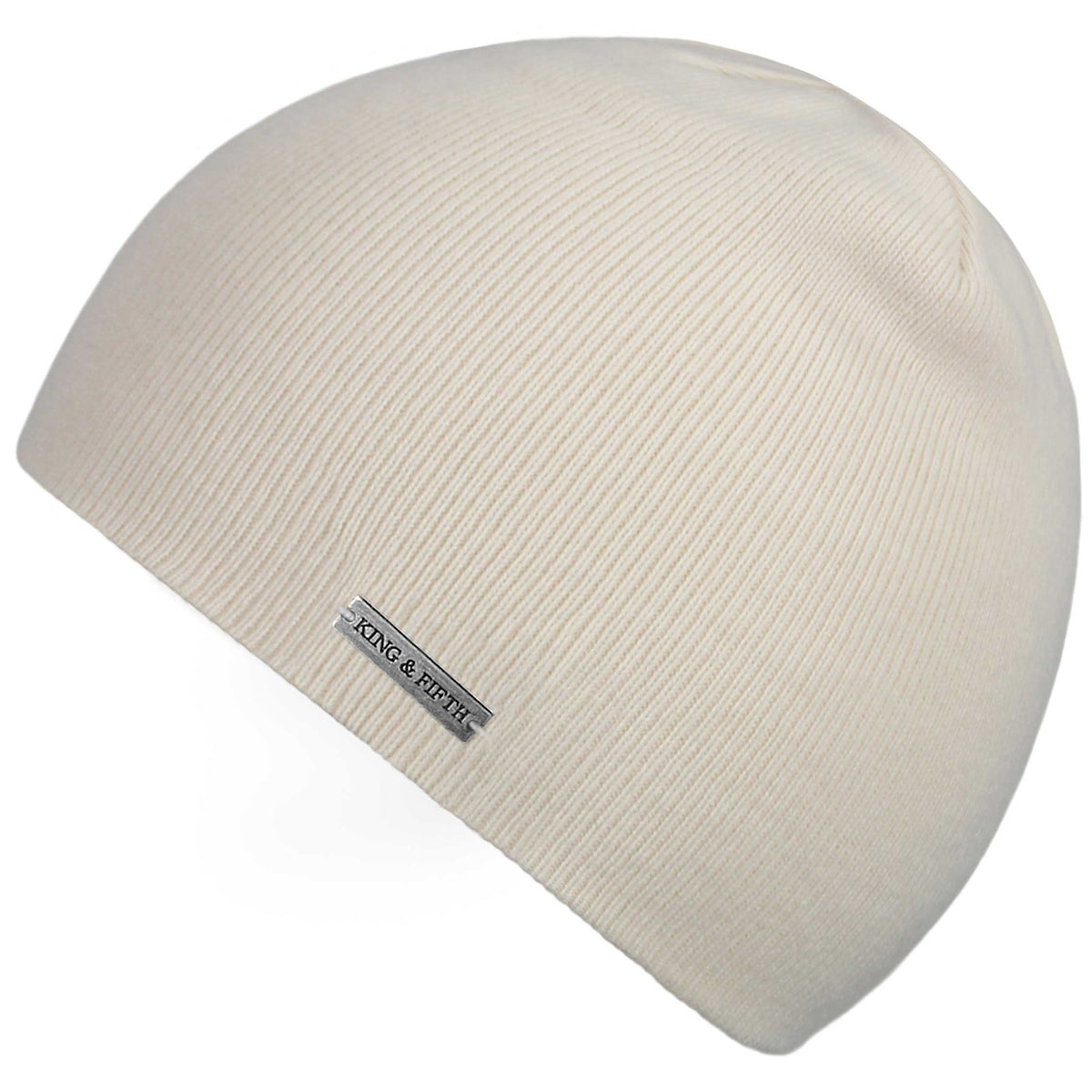 White Skull Cap Beanie for Men