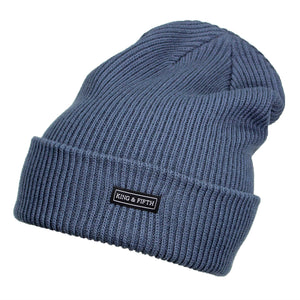 Womens Blue Slouchy Beanies