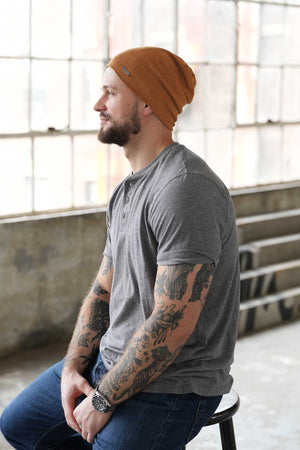 Yellow Cotton Beanie