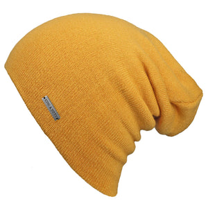 Yellow Slouchy Beanie Men